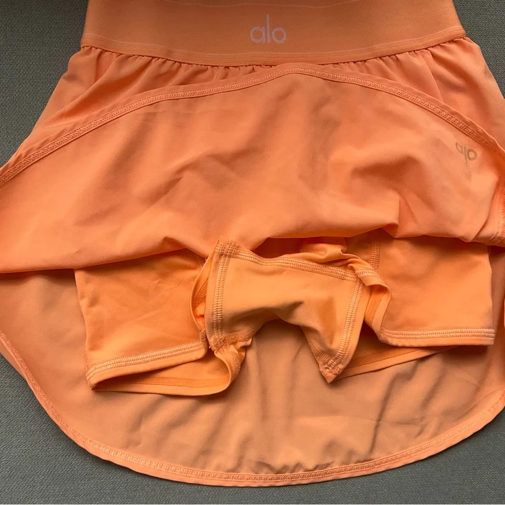 Alo Yoga Match Point Tennis Skirt Cantaloupe XXS